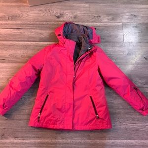 Pink Double Lined Winter Coat | Size Medium | Free Country